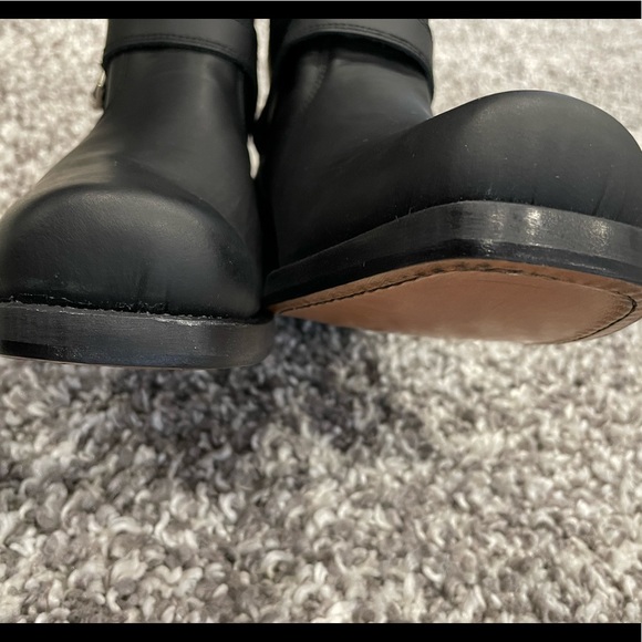 John Cooper Biker western cowboy black Genuine Leather Motorcycle Boots Spain - Picture 8 of 14